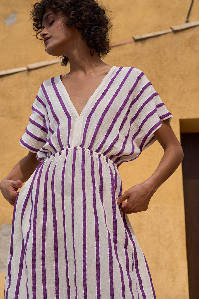 ATHENA Beach Dress - Purple - kimosabiworld.com