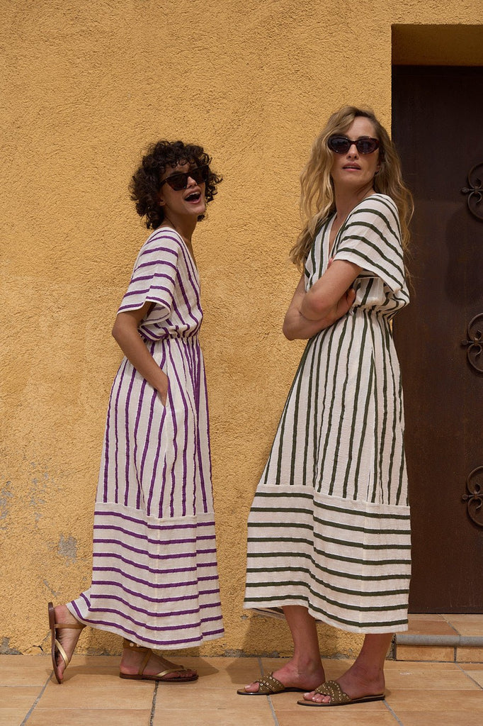 ATHENA Beach Dress - Dark Green - kimosabiworld.com