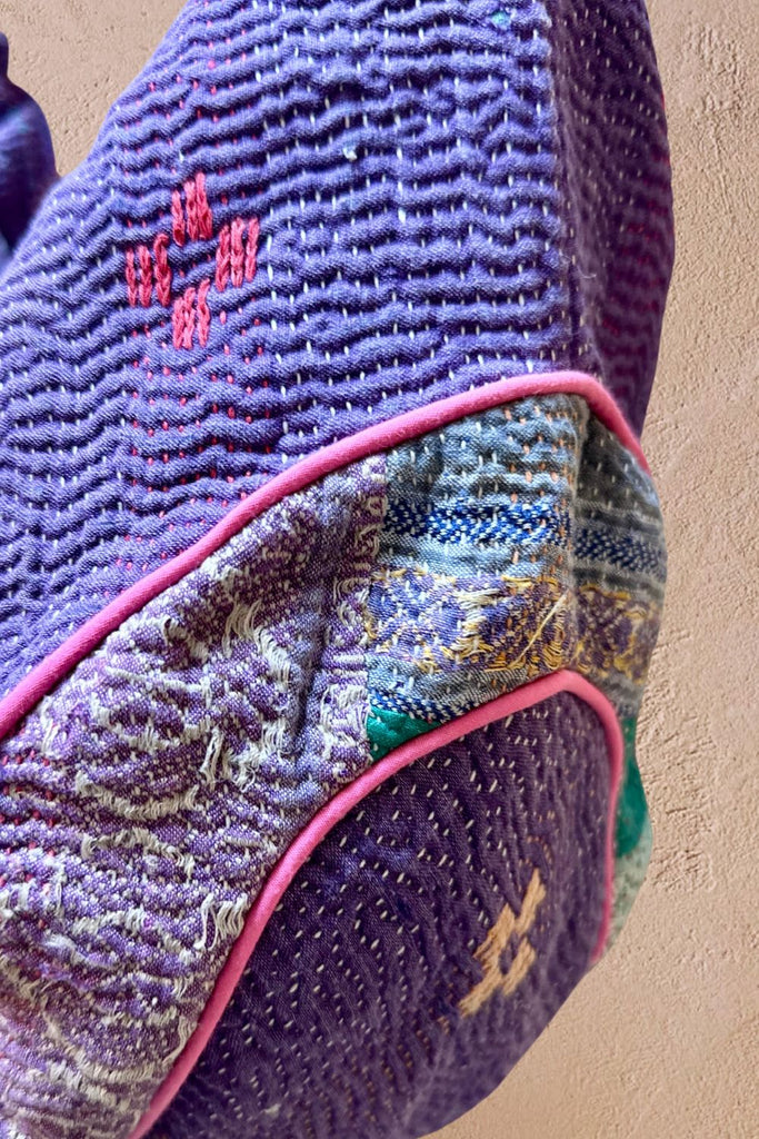 Kantha Shoulder Bag_102 — One - of - a - Kind Vintage Textile Bag - kimosabiworld.com