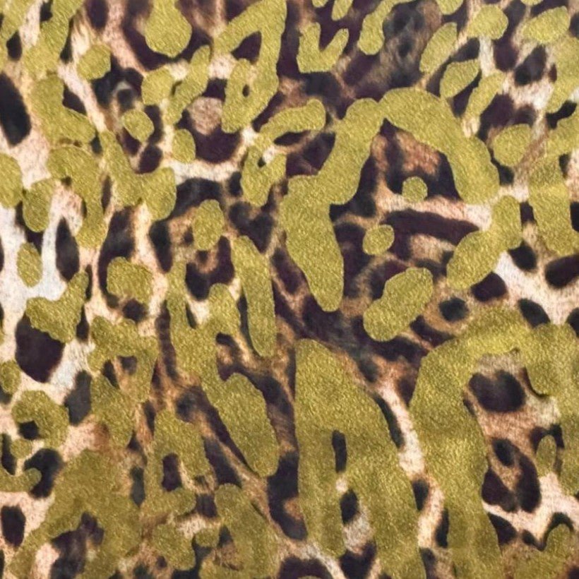SERENA Shirred Dress – Pistachio Leopard - kimosabiworld.com