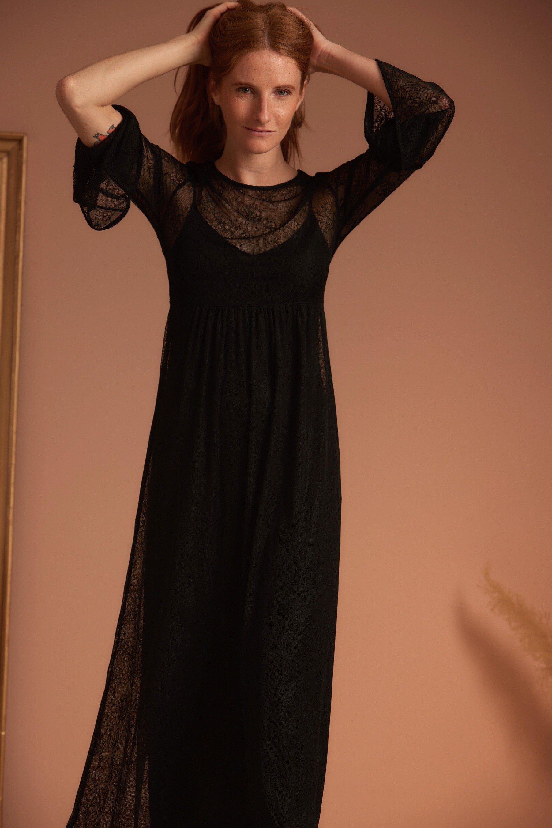 JANINE Boho Lace Dress