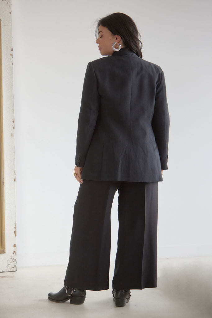 AMEL Double Breasted Blazer – Black - kimosabiworld.com