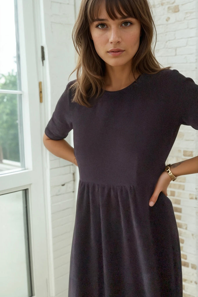 VICKY Velvet Dress - Black - kimosabiworld.com