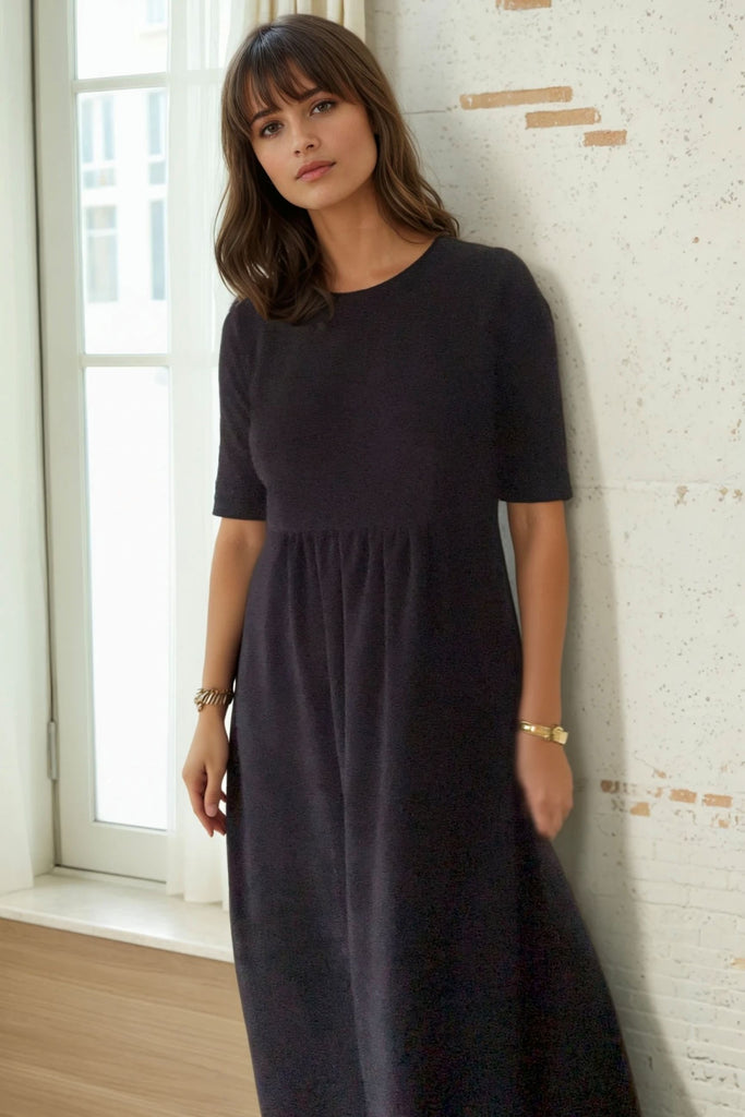 VICKY Velvet Dress - Black - kimosabiworld.com