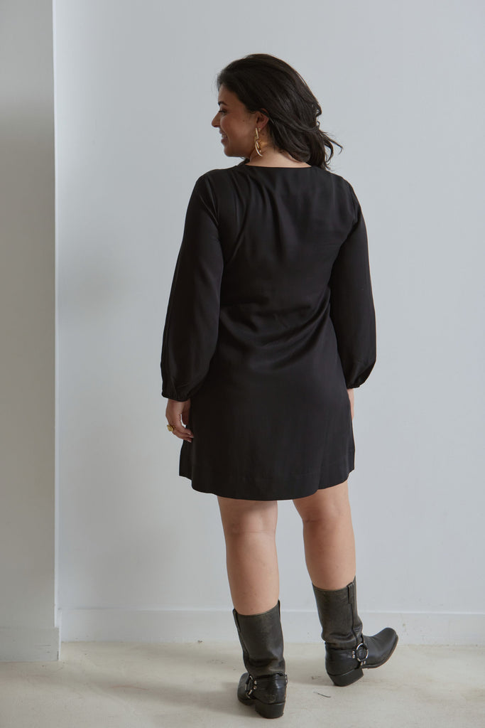 YAYA Babydoll Dress - Black - kimosabiworld.com