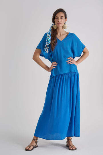 JASMINE V - Neck Indigo - kimosabiworld.com