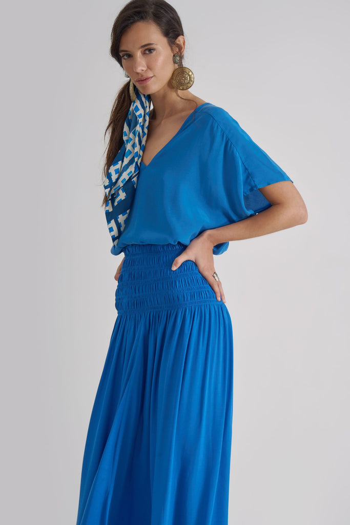 JASMINE V - Neck Indigo - kimosabiworld.com