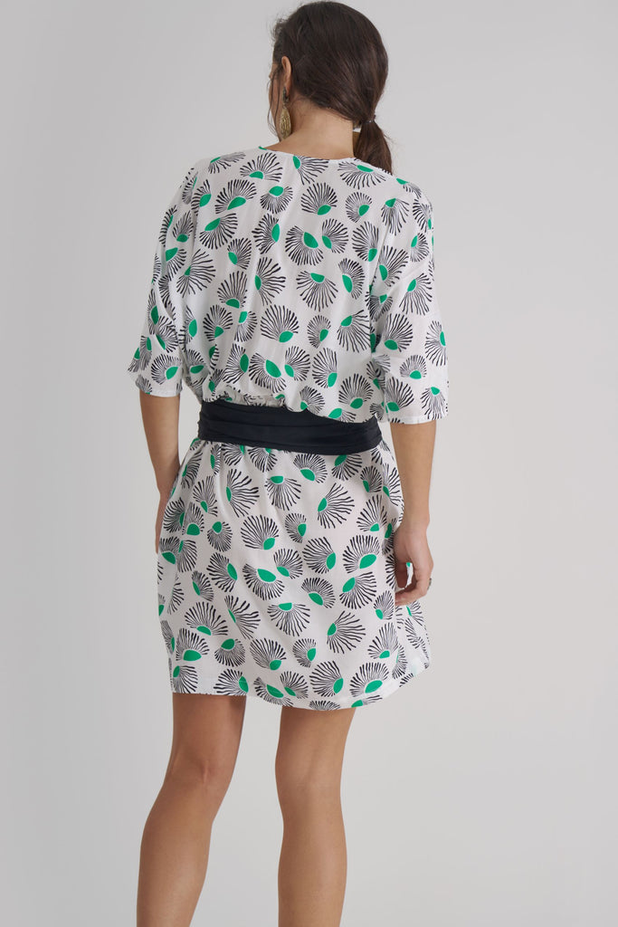 MARA Dress – Mystic Daisy White - kimosabiworld.com