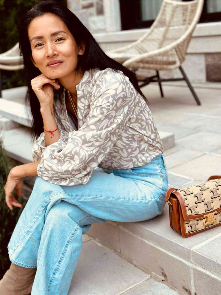 VERA Bubble - Sleeve Blouse - Tropical Delight - kimosabiworld.com