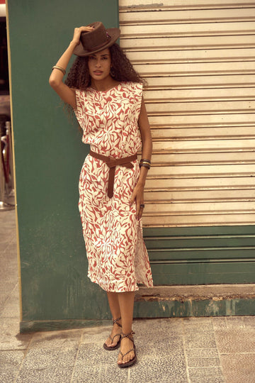 SALMA Sash - Shoulder Dress – Terra Vines - kimosabiworld.com