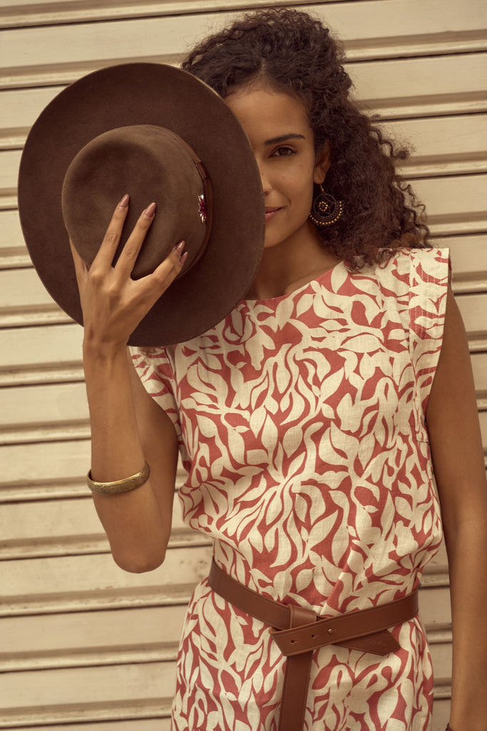 SALMA Sash - Shoulder Dress – Terra Vines - kimosabiworld.com