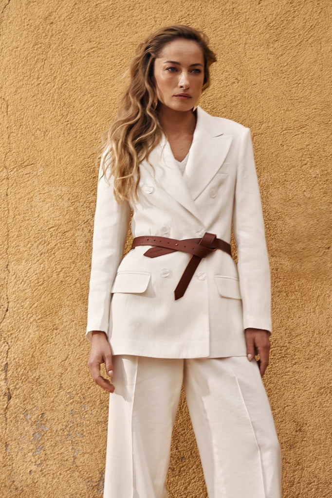 NYLA Knotted Double - Sided Belt – Camel - kimosabiworld.com