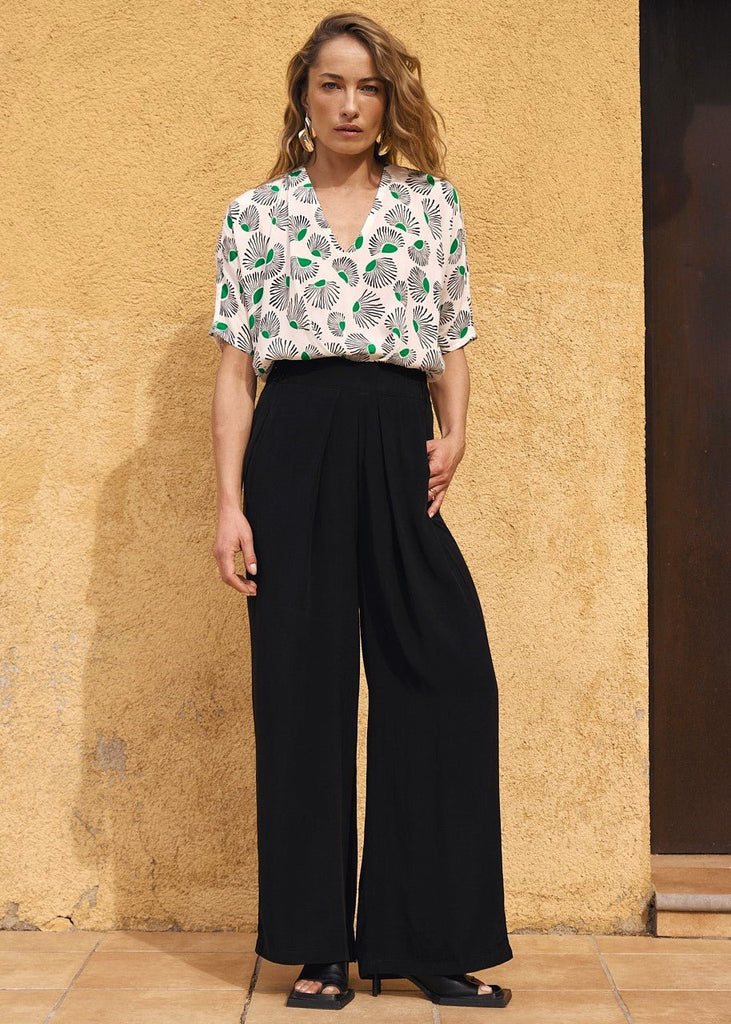 MAJHI High - Waisted Jumpsuit – Mystic Daisy White - kimosabiworld.com