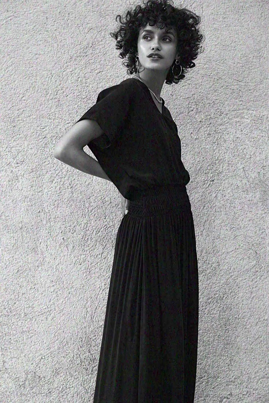 shirred dress SERENA Shirred Dress