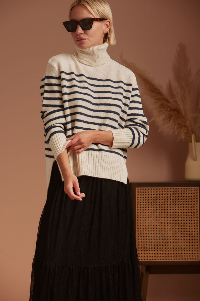DELPHINE Mariniere Turtleneck - kimosabiworld.com